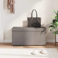 Produktbild för Pall Taupe 81 x 41 x 40 cm Tyg och Konstruerat Trä