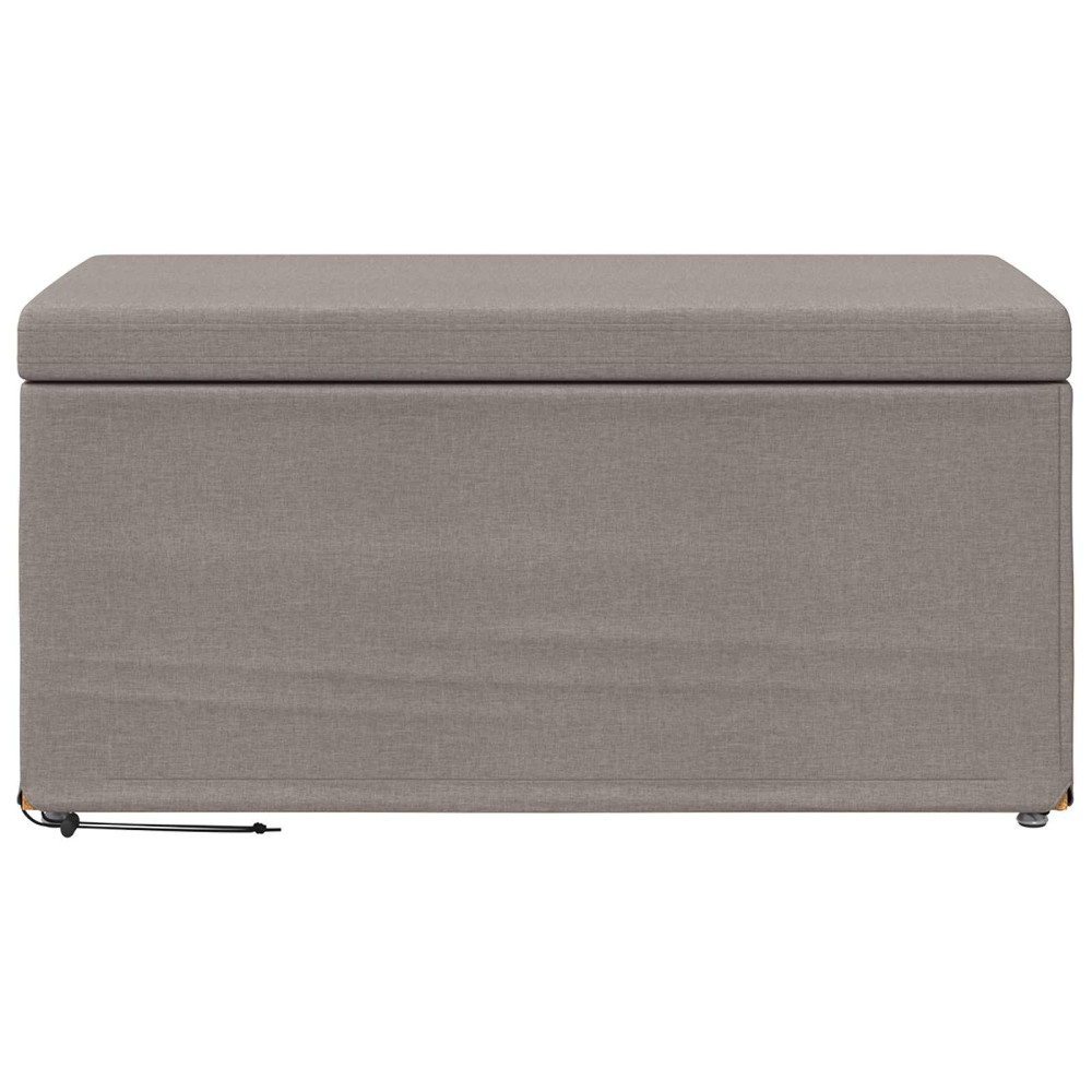 Produktbild för Pall Taupe 81 x 41 x 40 cm Tyg och Konstruerat Trä
