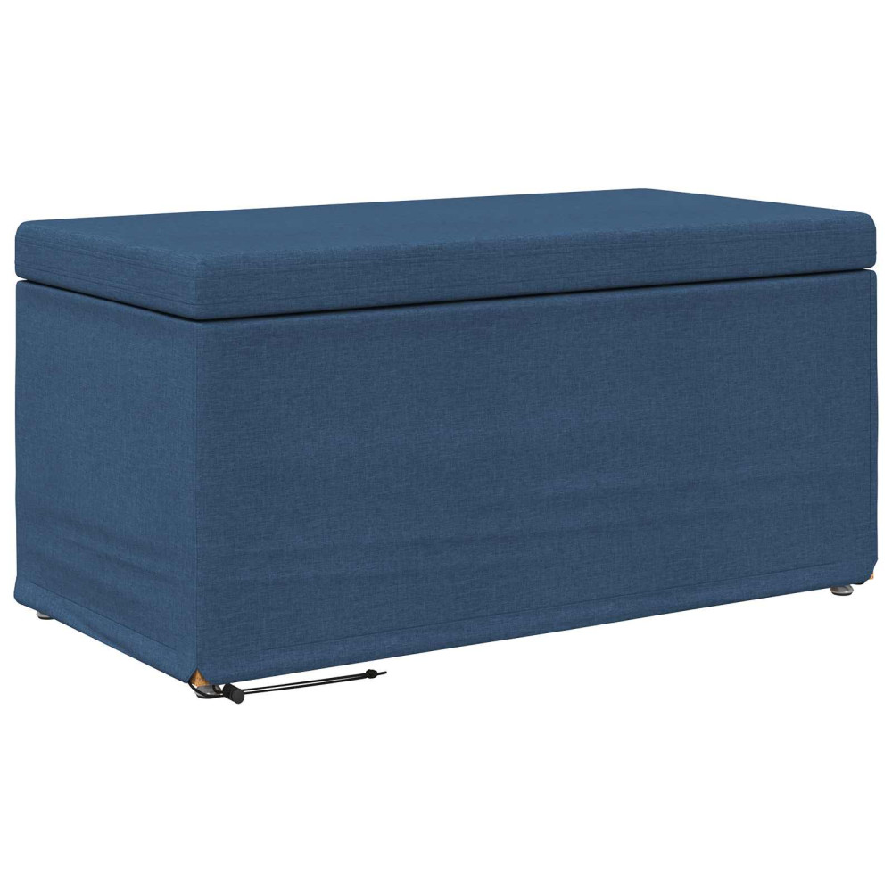 Produktbild för Pall Blå 81 x 41 x 40 cm Tyg och Konstruerat Trä