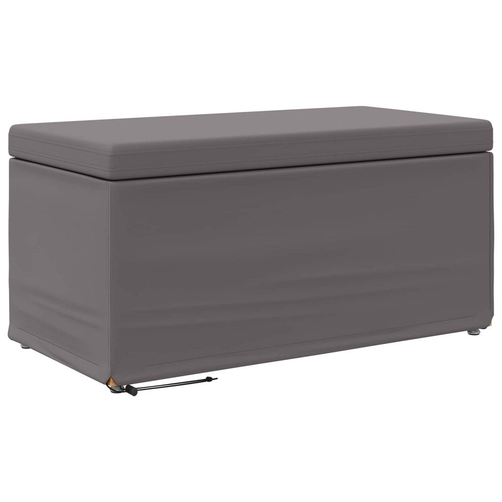 Produktbild för Pall Grå 81 x 41 x 40 cm Konstläder och konstruerat trä