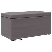 Produktbild för Pall Grå 81 x 41 x 40 cm Konstläder och konstruerat trä