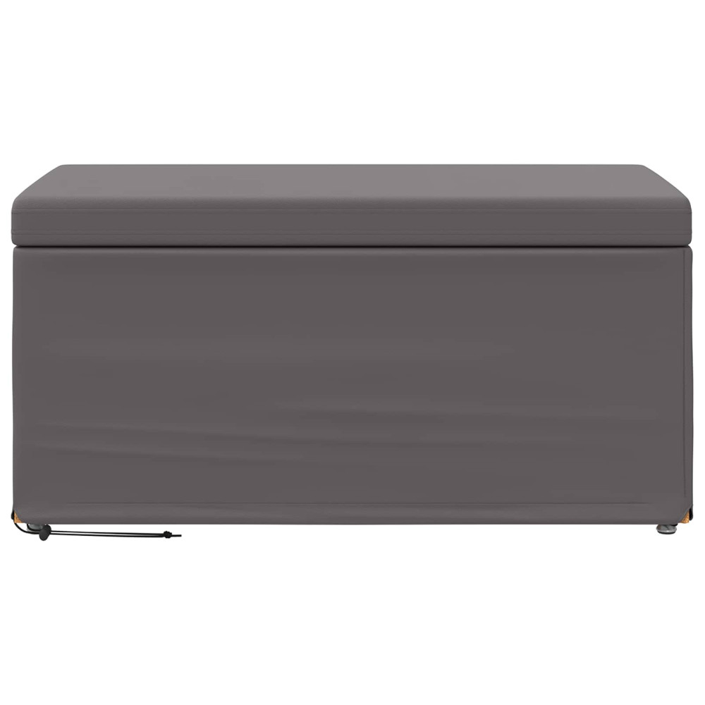 Produktbild för Pall Grå 81 x 41 x 40 cm Konstläder och konstruerat trä