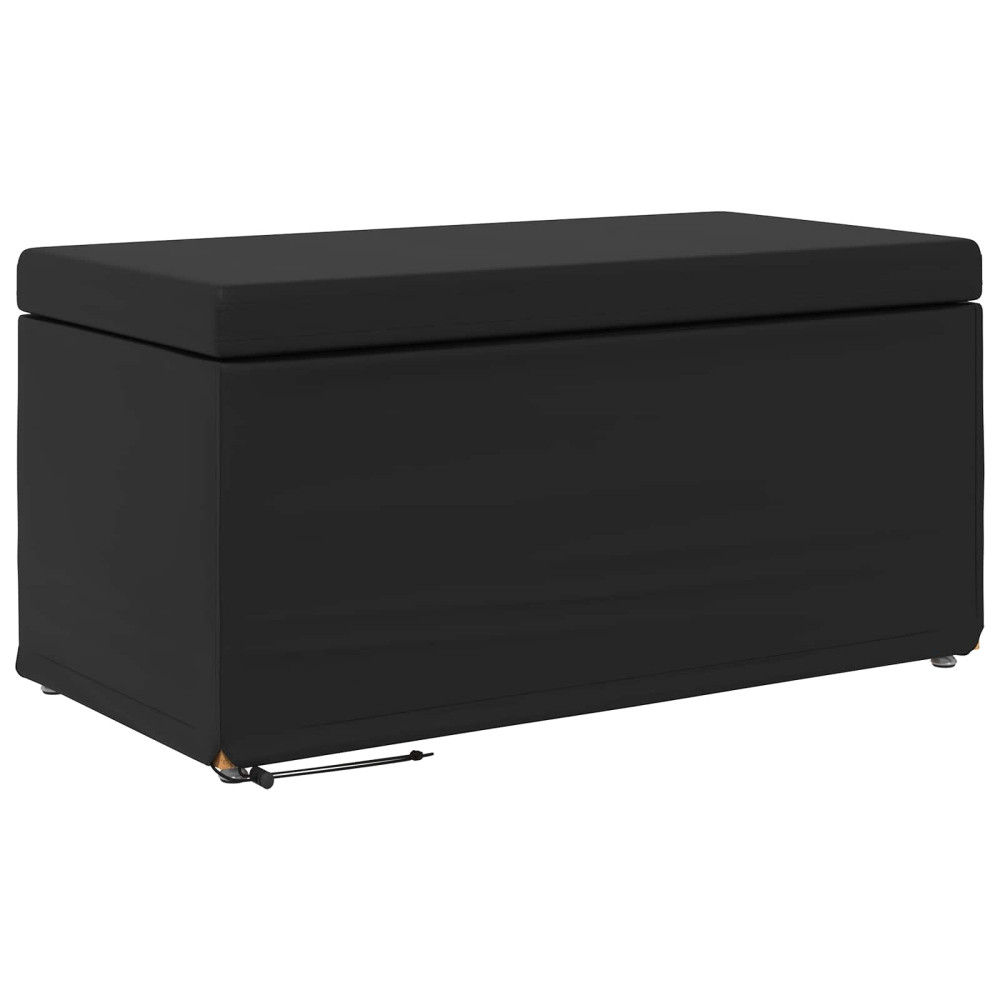 Produktbild för Pall Svart 81 x 41 x 40 cm Konstläder och konstruerat trä