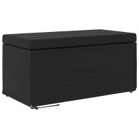 Produktbild för Pall Svart 81 x 41 x 40 cm Konstläder och konstruerat trä