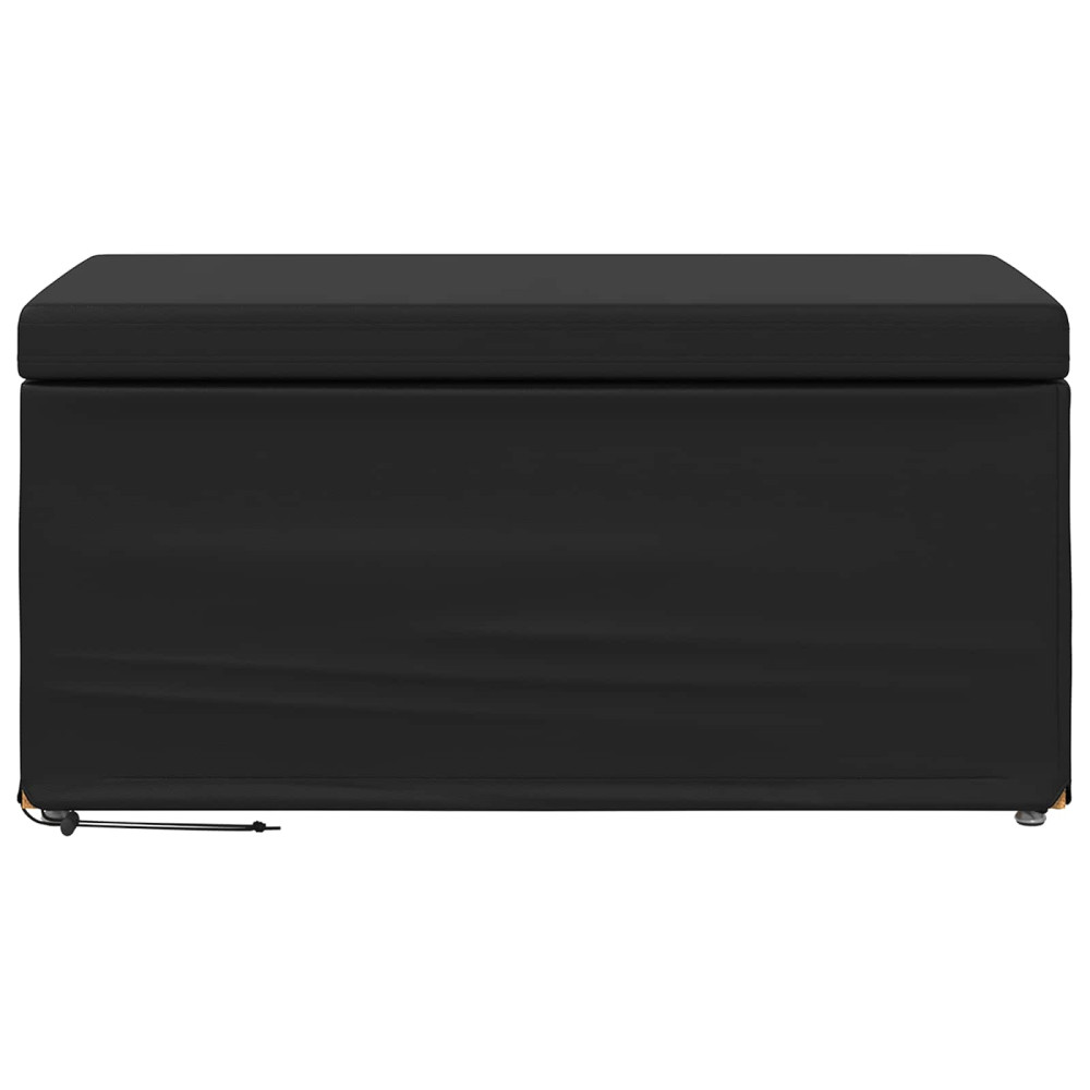 Produktbild för Pall Svart 81 x 41 x 40 cm Konstläder och konstruerat trä