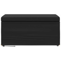 Produktbild för Pall Svart 81 x 41 x 40 cm Konstläder och konstruerat trä