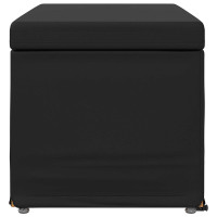 Produktbild för Pall Svart 81 x 41 x 40 cm Konstläder och konstruerat trä