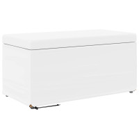 Produktbild för Pall Vit 81 x 41 x 40 cm Konstläder och konstruerat trä