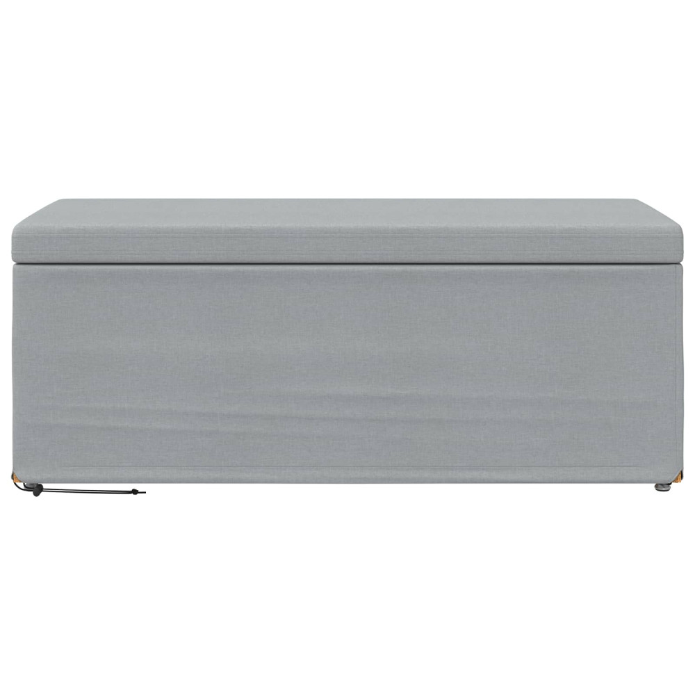 Produktbild för Pall Ljusgrå 101 x 41 x 40 cm Tyg och Konstruerat Trä