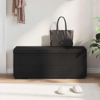 Produktbild för Pall Svart 101 x 41 x 40 cm Tyg och Konstruerat Trä
