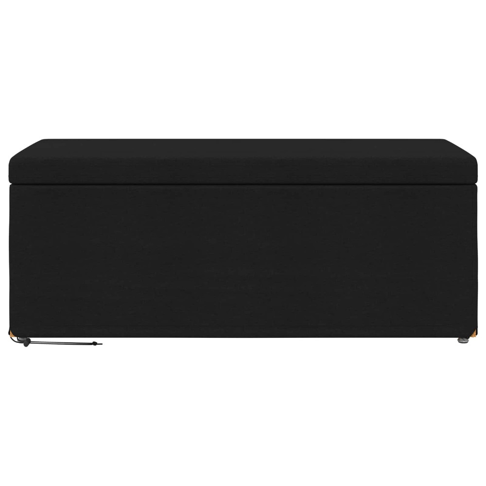 Produktbild för Pall Svart 101 x 41 x 40 cm Tyg och Konstruerat Trä