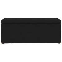 Produktbild för Pall Svart 101 x 41 x 40 cm Tyg och Konstruerat Trä