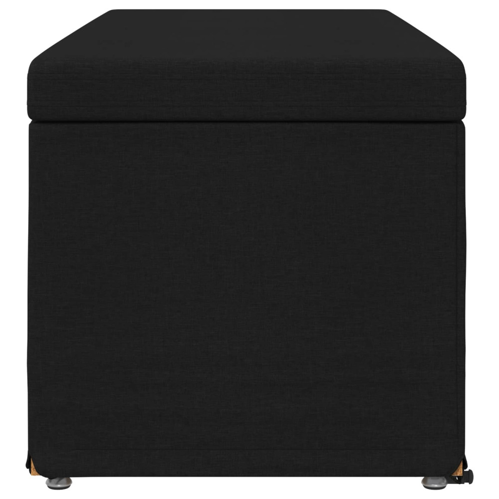 Produktbild för Pall Svart 101 x 41 x 40 cm Tyg och Konstruerat Trä