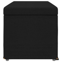 Produktbild för Pall Svart 101 x 41 x 40 cm Tyg och Konstruerat Trä