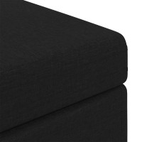 Produktbild för Pall Svart 101 x 41 x 40 cm Tyg och Konstruerat Trä