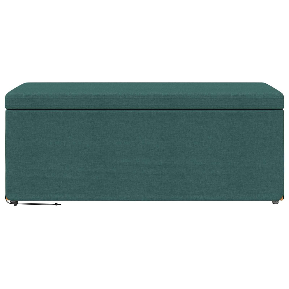 Produktbild för Pall Mörkgrön 101 x 41 x 40 cm Tyg och Konstruerat Trä