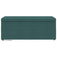 Produktbild för Pall Mörkgrön 101 x 41 x 40 cm Tyg och Konstruerat Trä