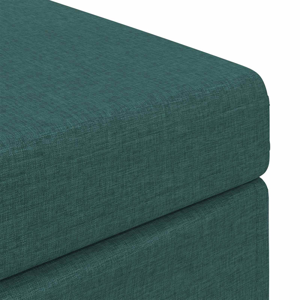 Produktbild för Pall Mörkgrön 101 x 41 x 40 cm Tyg och Konstruerat Trä