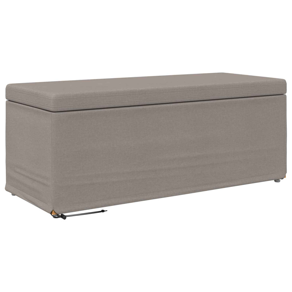 Produktbild för Pall Taupe 101 x 41 x 40 cm Tyg och Konstruerat Trä