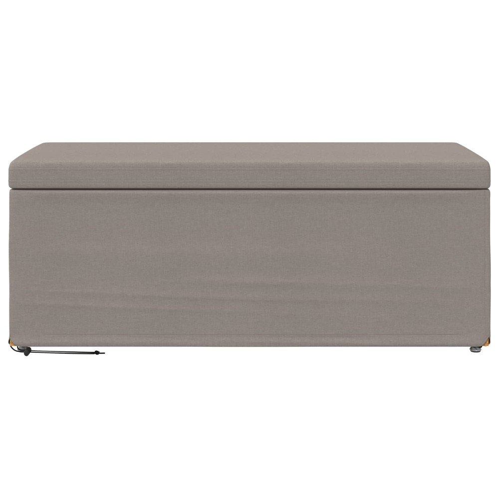 Produktbild för Pall Taupe 101 x 41 x 40 cm Tyg och Konstruerat Trä