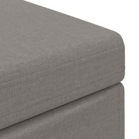 Produktbild för Pall Taupe 101 x 41 x 40 cm Tyg och Konstruerat Trä