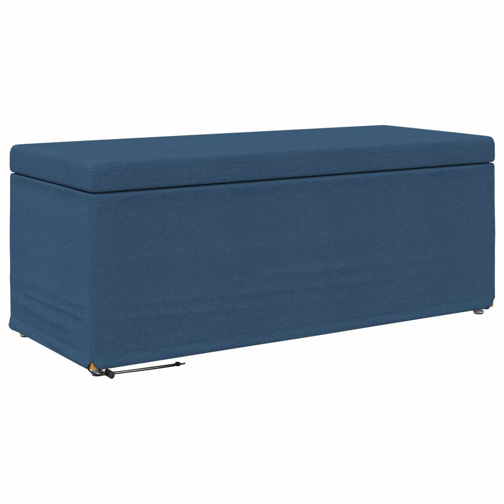 Produktbild för Pall Blå 101 x 41 x 40 cm Tyg och Konstruerat Trä