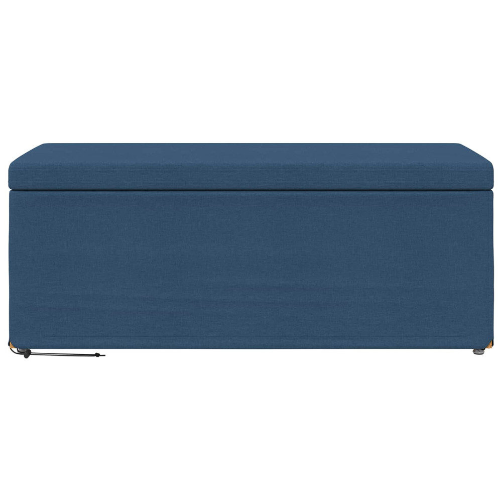 Produktbild för Pall Blå 101 x 41 x 40 cm Tyg och Konstruerat Trä