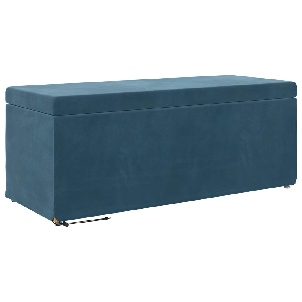 Produktbild för Pall Blå 101 x 41 x 40 cm Sammet och konstruerat trä