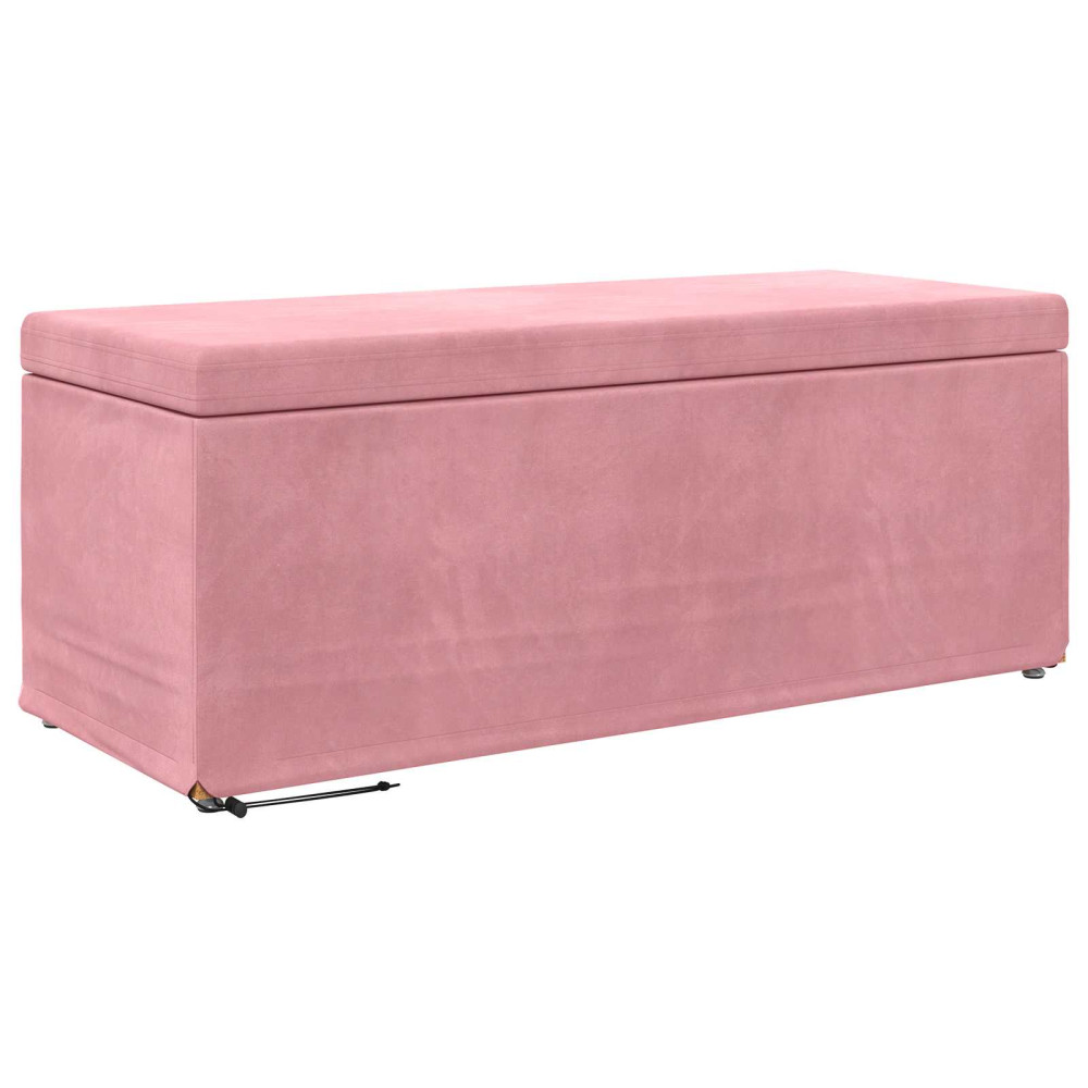 Produktbild för Pall Rosa 101 x 41 x 40 cm Sammet och konstruerat trä