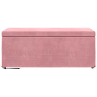 Produktbild för Pall Rosa 101 x 41 x 40 cm Sammet och konstruerat trä