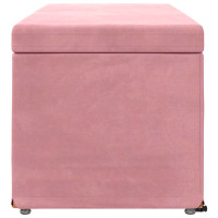 Produktbild för Pall Rosa 101 x 41 x 40 cm Sammet och konstruerat trä