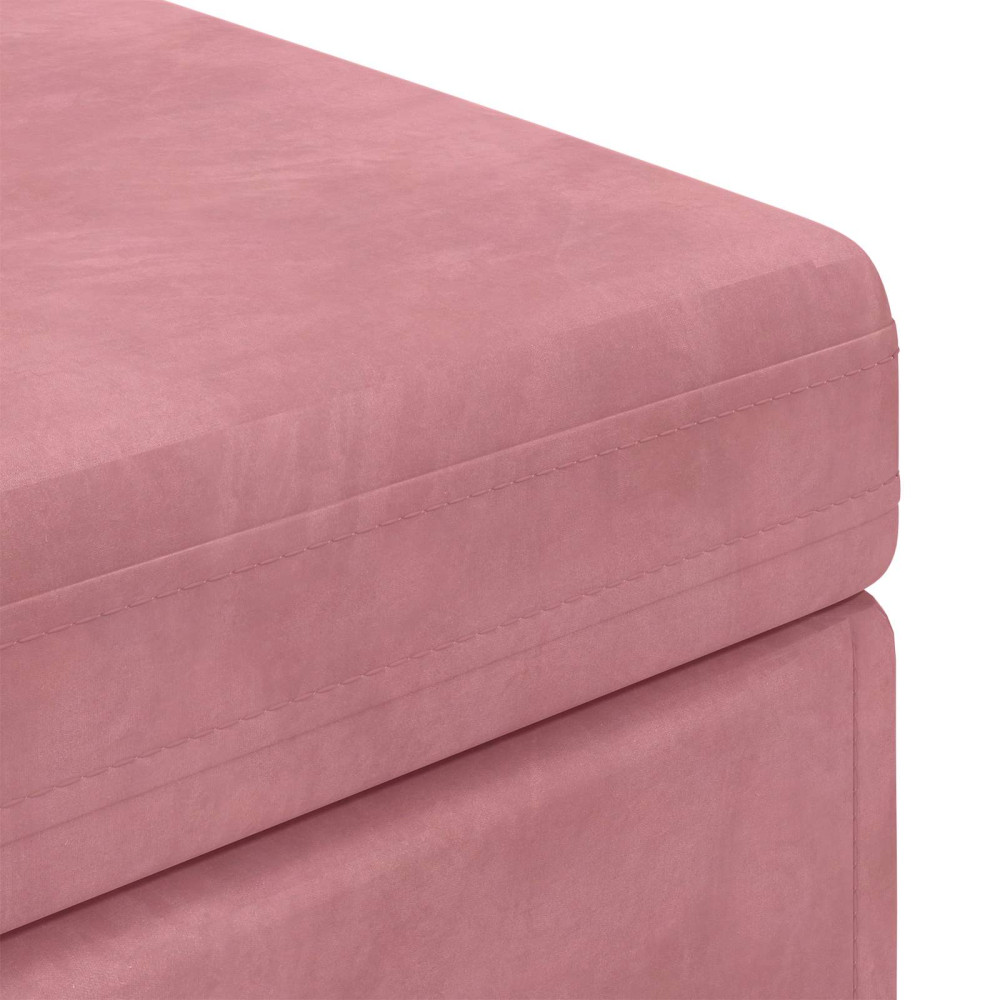 Produktbild för Pall Rosa 101 x 41 x 40 cm Sammet och konstruerat trä