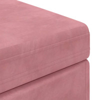 Produktbild för Pall Rosa 101 x 41 x 40 cm Sammet och konstruerat trä