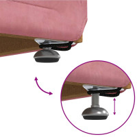 Produktbild för Pall Rosa 101 x 41 x 40 cm Sammet och konstruerat trä