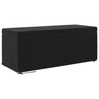Produktbild för Pall Svart 101 x 41 x 40 cm Sammet och konstruerat trä