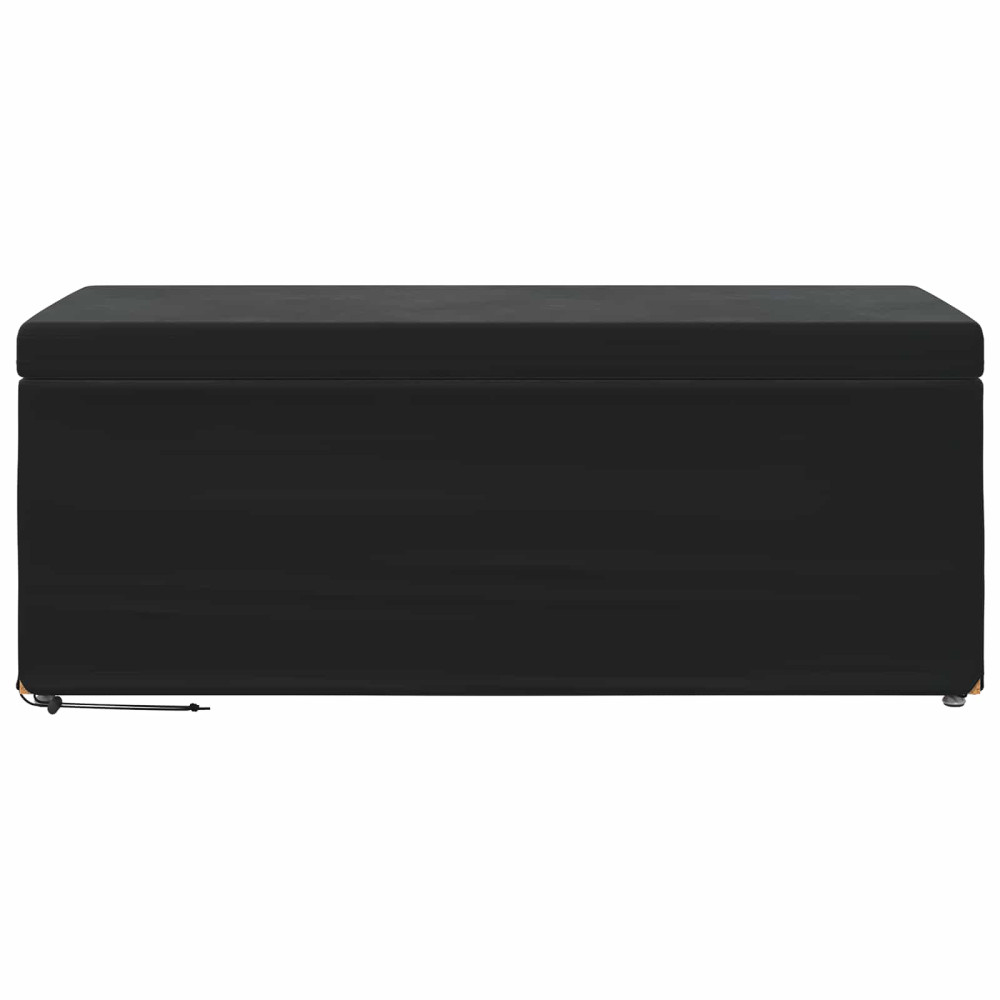 Produktbild för Pall Svart 101 x 41 x 40 cm Sammet och konstruerat trä
