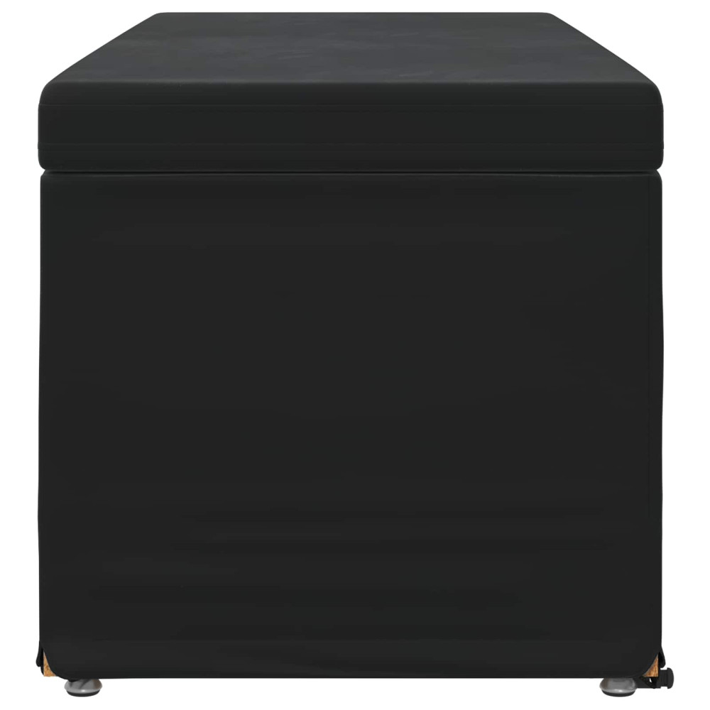 Produktbild för Pall Svart 101 x 41 x 40 cm Sammet och konstruerat trä