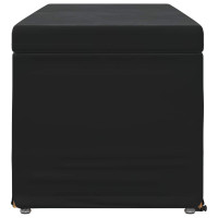 Produktbild för Pall Svart 101 x 41 x 40 cm Sammet och konstruerat trä
