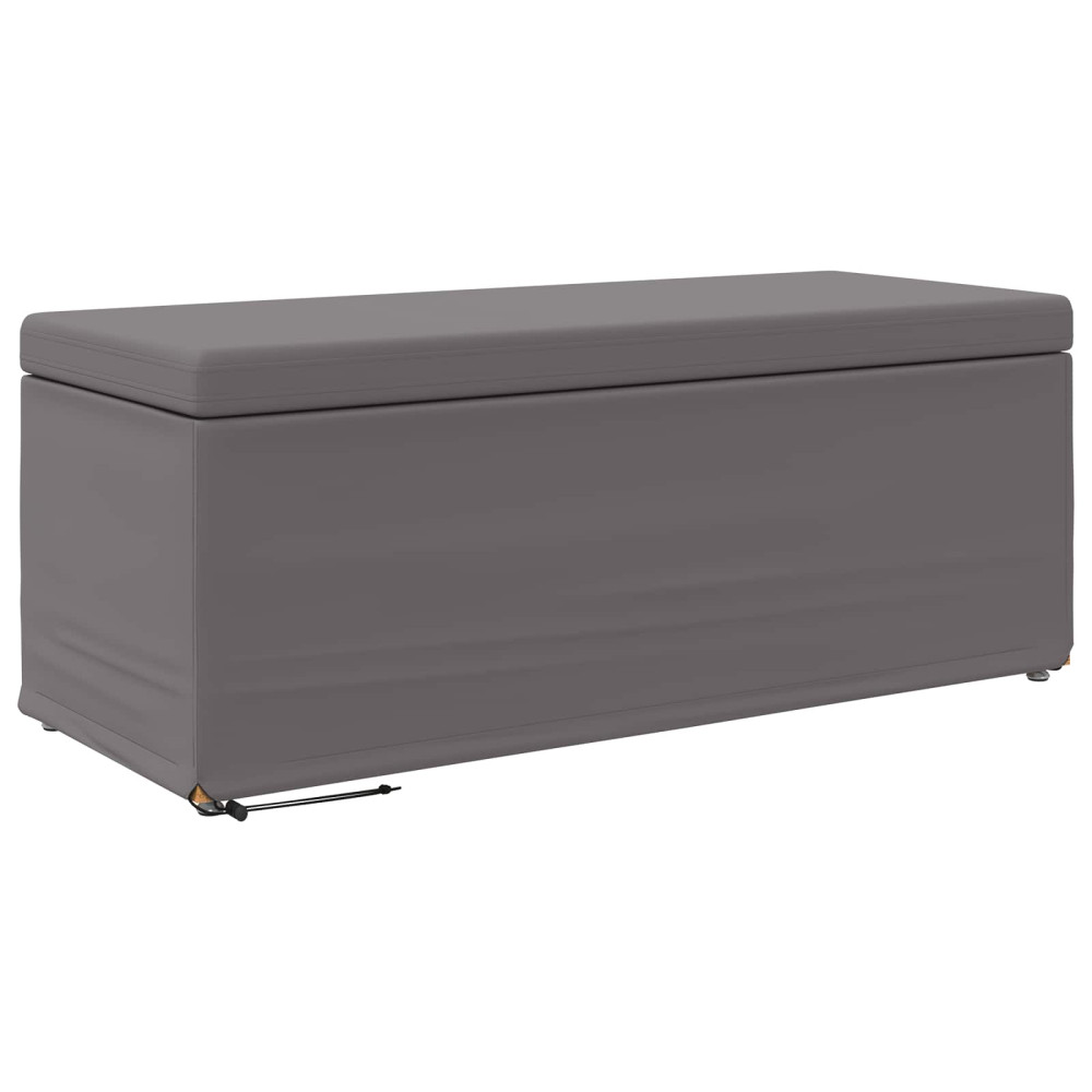 Produktbild för Pall Grå 101 x 41 x 40 cm Konstläder och konstruerat trä