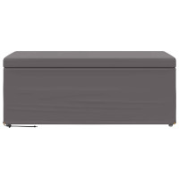 Produktbild för Pall Grå 101 x 41 x 40 cm Konstläder och konstruerat trä