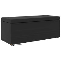 Produktbild för Pall Svart 101 x 41 x 40 cm Konstläder och konstruerat trä
