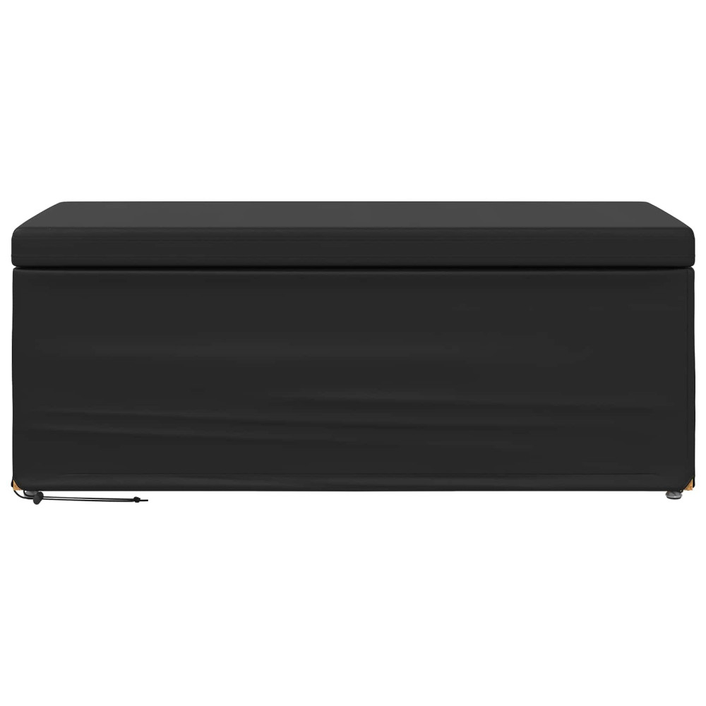 Produktbild för Pall Svart 101 x 41 x 40 cm Konstläder och konstruerat trä