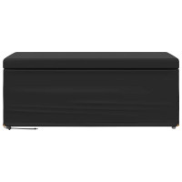 Produktbild för Pall Svart 101 x 41 x 40 cm Konstläder och konstruerat trä