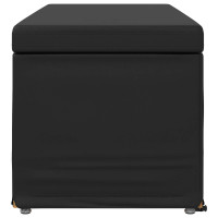 Produktbild för Pall Svart 101 x 41 x 40 cm Konstläder och konstruerat trä