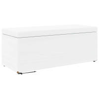 Produktbild för Pall Vit 101 x 41 x 40 cm Konstläder och konstruerat trä