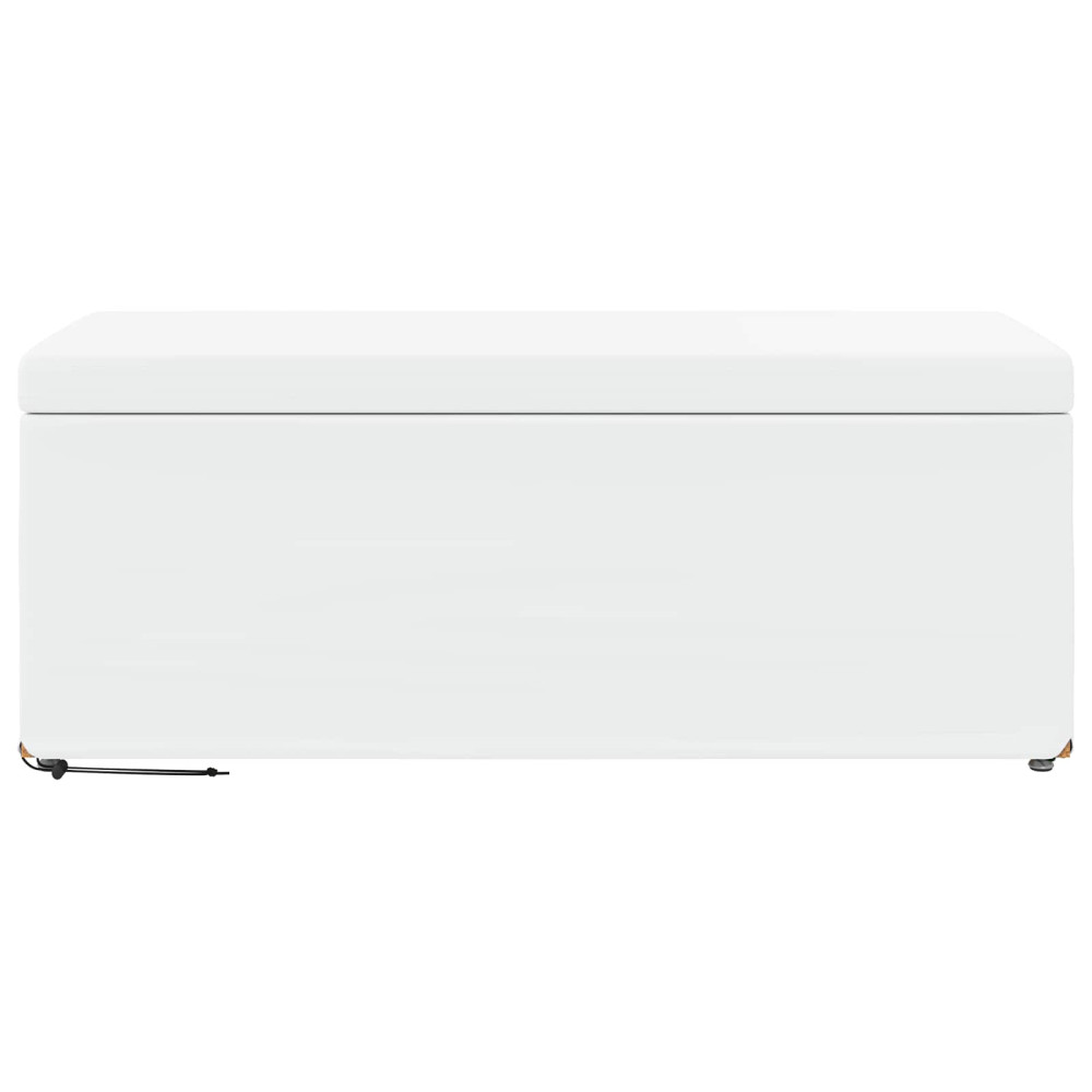 Produktbild för Pall Vit 101 x 41 x 40 cm Konstläder och konstruerat trä