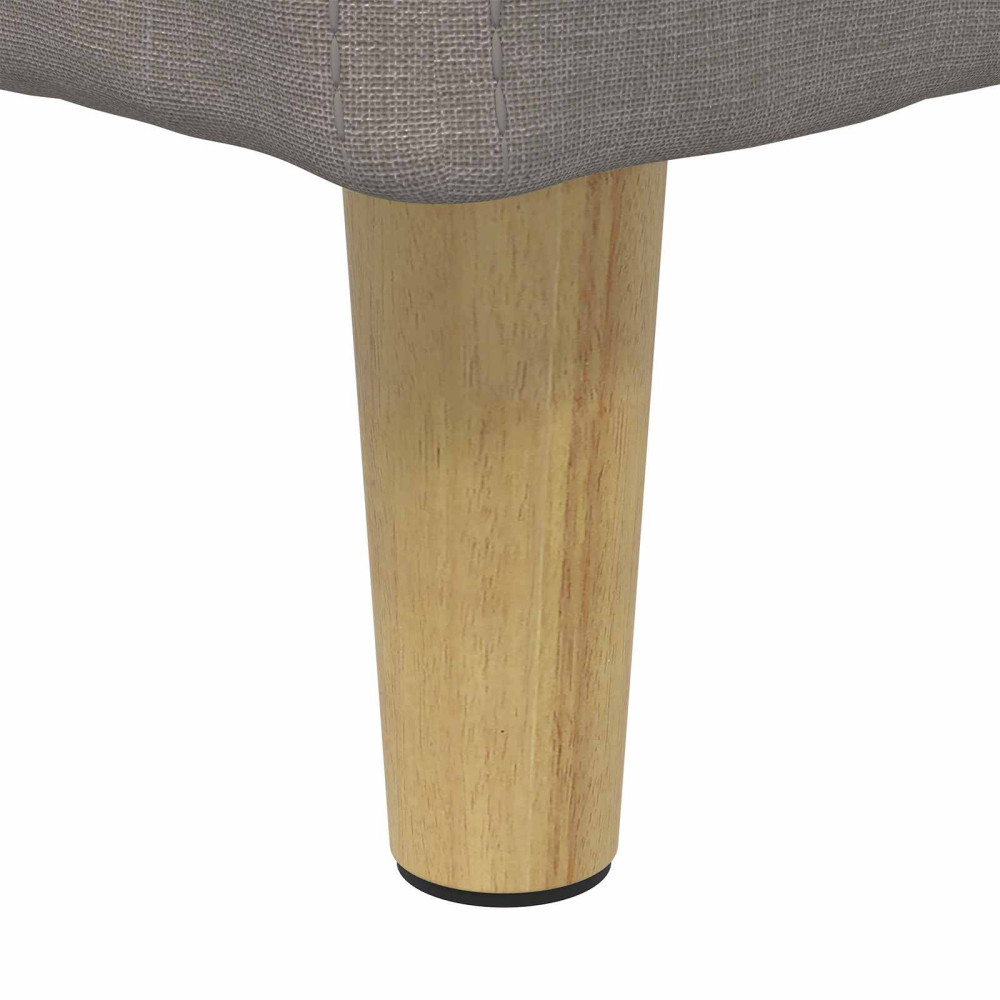 Produktbild för Förvaringspall med kudde Taupe 40 x 40 x 45 cm tyg
