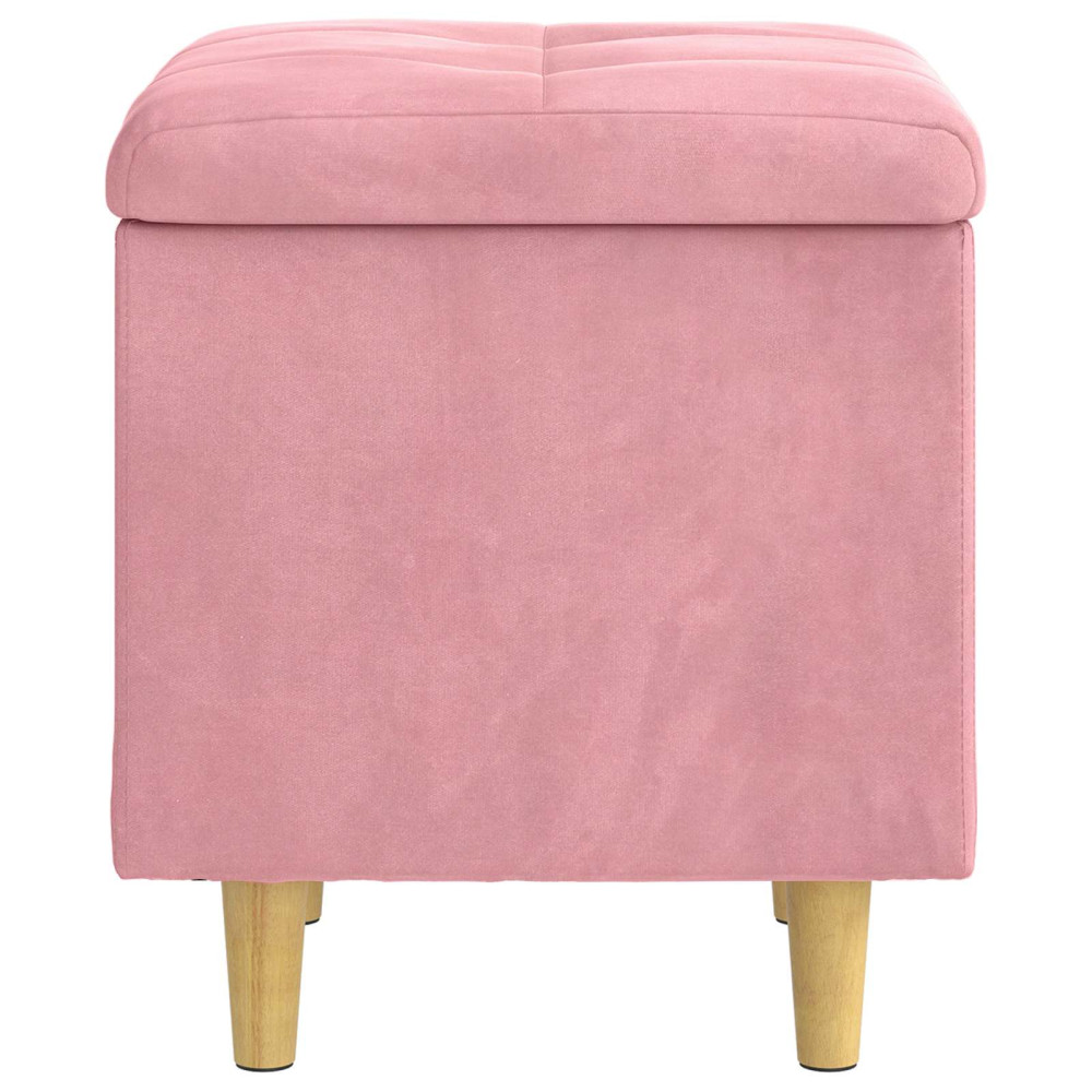 Produktbild för Ottoman med förvaring 40 x 40 x 45 cm Sammet