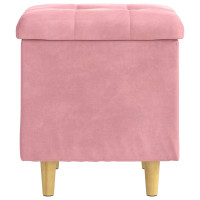 Produktbild för Ottoman med förvaring 40 x 40 x 45 cm Sammet