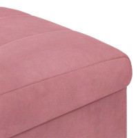 Produktbild för Ottoman med förvaring 40 x 40 x 45 cm Sammet
